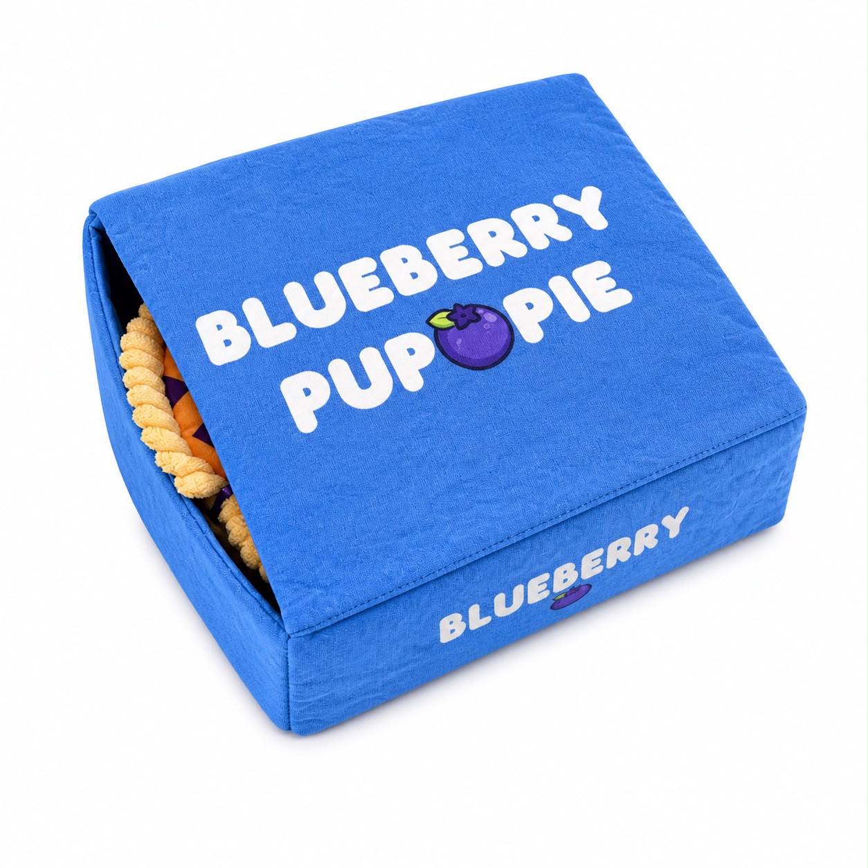 Blueberry Pup Pie – Plush Dog Toy Set with 6 Squeaky Slices