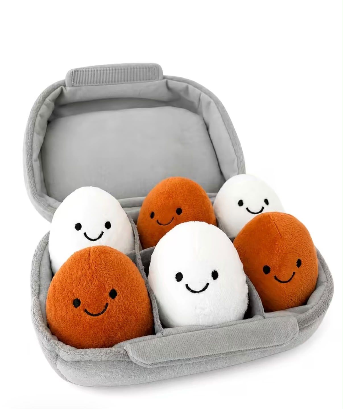 Squeaky Farm Fresh Eggs – Interactive Dog Toy Set